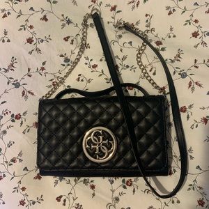 Black Guess Handbag | Faux Leather